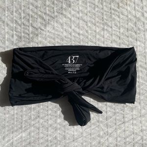 437 Swim Black Leo Top